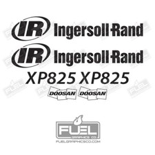 Ingersoll-Rand Doosan XP825 Vinyl Decal Kit - Portable Air Compressor Decal Set