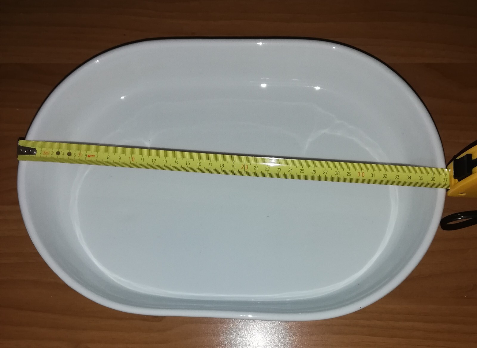 CERAMICA PIROFILA DA FORNO OVALE cm.37 x 25 in porcellana "Barazzoni"