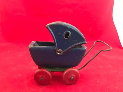 wooden baby stroller toy