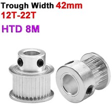 HTD 8M Timing Belt Pulley BF-Type 12T-22T Bore 8-28mm For 42mm Wide Timing Belt