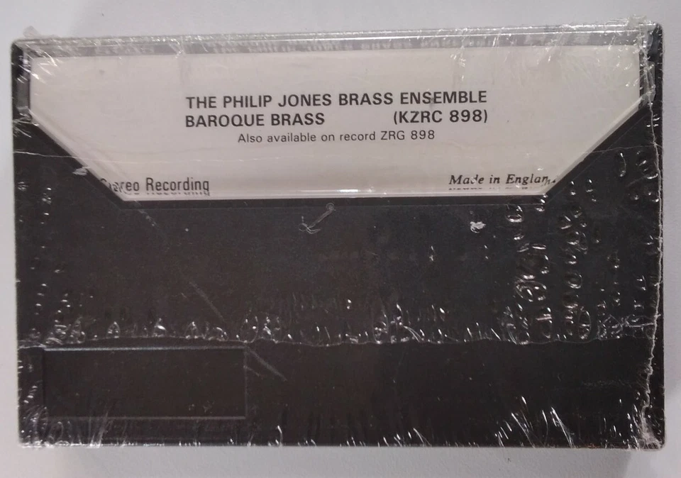 Baroque Brass Cassette Tape NOS Sealed Rare Philip Jones Ensemble Argo UK  - Image 3 of 4