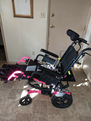 Excellent condition pink tilting quickie Iris wheelchair | eBay