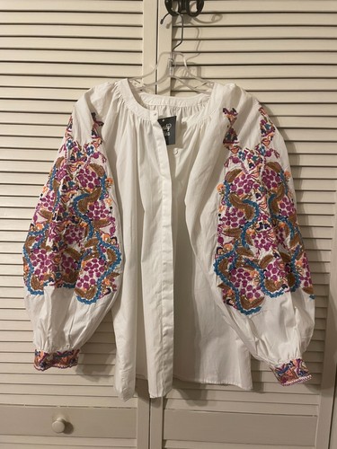 Vintage Czech/UKR Embroidered Peasant Blouse w/ tag from Trashy Diva Vintage - Picture 16 of 16
