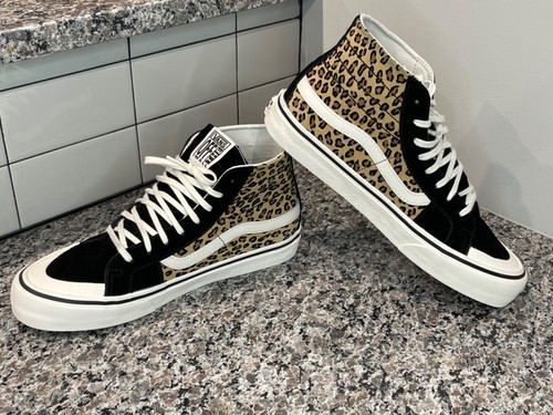 vans off the wall leopard shoes
