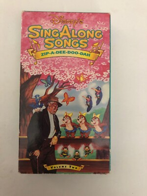 DISNEY SING ALONG SONGS ZIP-A-DEE-DOO-DAH SONGS OF THE SOUTH VHS