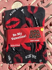 ¡Be My Valentine! para hombre Boxer Shorts Cintura Elástica Labios Kiss Me Talla Grande-Nuevo