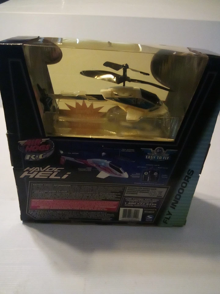 New Air Hogs R/C Havoc Hell Easy to Fly Spin Master 4-way Control Helicopter Vtg - Image 4 of 4