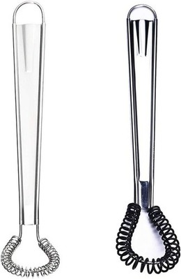 Stainl Steel Mini Spring Egg Beater Silicone Whisk Magic Hand Held