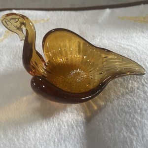 VTG Mid Century Amber Swan
