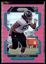 2021 Panini Prizm Pink Prizm Jay Tufele Jacksonville Jaguars #440 RC