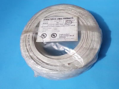 500' Structured Cable Products UL, jacketed UNSH 2 Conductor Riser Cord 22/2S