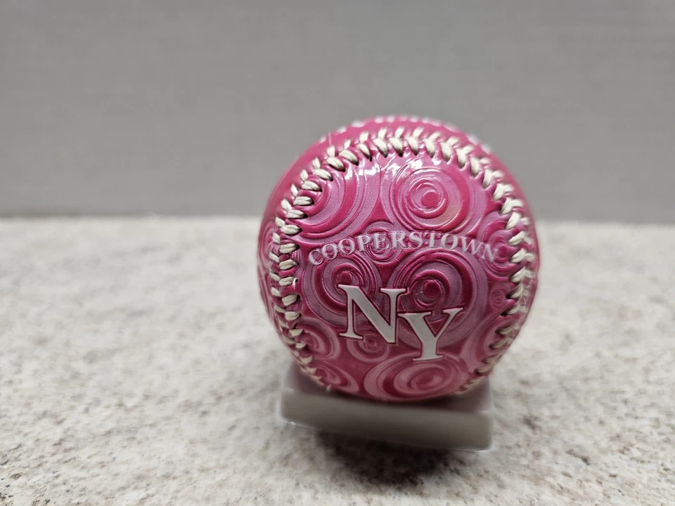 National Baseball HOF MLB Rawlings recuerdo rosa béisbol Cooperstown  Foto 2 de 4