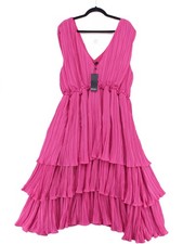 Nasty Gal B2B Skater Midi Dress UK22 in Pink