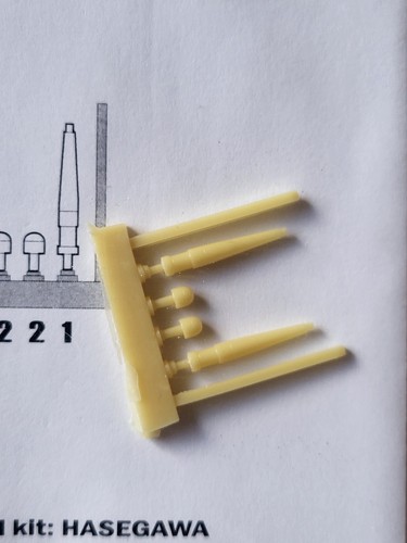 QUICKBOOST 1/48 SPITFIRE Mk. IXc Cannon Barrels DETAIL SET QB 48 250-HASEGAWA - Picture 3 of 5