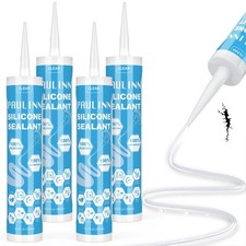 Clear Silicone Sealant 100 Waterproof Silicone Adhesive Caulk for Rv Marine ...