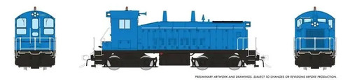 RAPIDO HO EMD SW9 GENÉRICO INDUSTRIAL AZUL DC/DCC/SONIDO PN 27602 | Zustand: New
