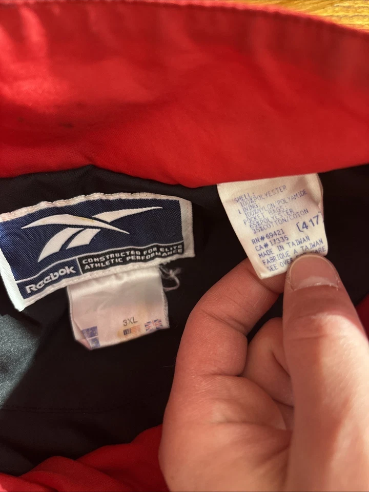 Vintage 90s Wisconsin Badgers Windbreaker Jacket 3XL Reebok Vector Logo Y2K *SEE - Image 4 of 4