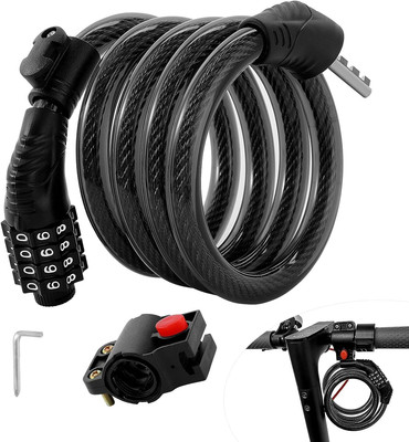 E Scooter Lock, Bike Combination Cable Locks Compatible with Xiaomi M365/Max/Gxl