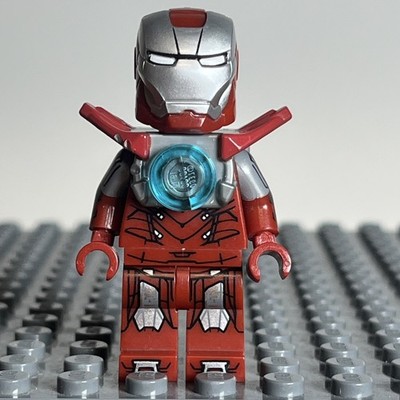 LEGO Marvel Iron Man Silver Centurion Minifigure Mark 33 Armor