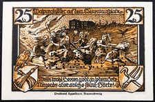 THALE 1921 XX-RARE SPECIMEN!  Walpurgisnacht Witches  Dance  25 Pfennig Notgeld
