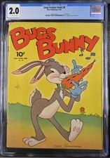 Large Feature Comic #8 (1942) CGC 2.0 Dell - 1st Solo Bugs Bunny Comic Key