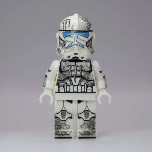 White Monster Energy Clone Trooper Custom LEGO Star Wars Minifigure