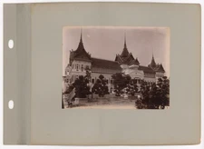 Chakri Maha Prasat Throne Hall River Bangkok Thailand Albumen 1880 (2) Photos