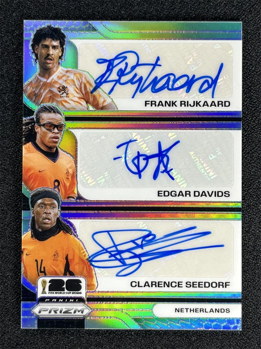 トレーディングカード Frank Rijkaard / Edgar Davids / Clarence