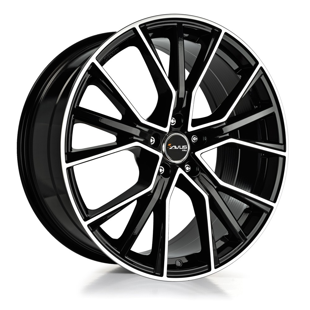 Kit 4 cerchi in lega NAD AVUS AF18 9x22 5 x 112 ET 35 Nero diam per VOLKSWAGEN