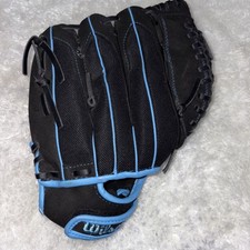 Wilson A0440TR12CAT 12" Fast Pitch Softball Glove Cat Osterman RHT Black Blue