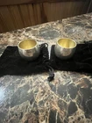 Set/2 Vintage Tiffany & Co Sterling Silver 925 Liquor Shot Glass Cup Model 25005