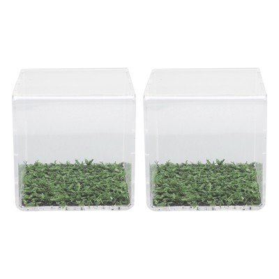 3.1x3.1x3.1cm Baseball-Aufbewahrungsbox Klar Acryl Baseball Display Box Cube DON