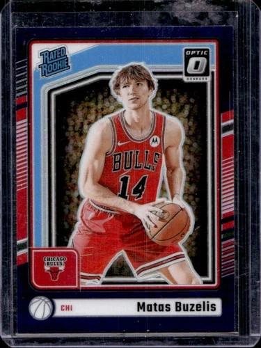 2024-25 Panini Donruss Optic Matas Buzelis Purple Prizm RC Rated Rookie #271