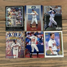Chipper Jones 6 Card Lot- Black Diamond/HoloGrFX