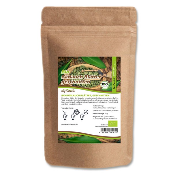Mynatura Bio BäRlauch BläTter Geschnitten 250G GewüRz KräUter Gehackt-image