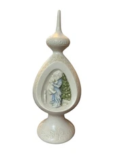 Vintage Byron Molds 1977 Ceramic Christmas Table Boy Top Ornament Tree Topper