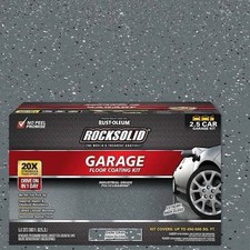 RockSolid 2.5 Car Garage Floor Coating Kit - Dark Gray