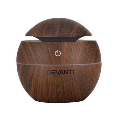 Aroma Diffusers: Devanti Aroma Diffuser Aromatherapy Dark Wood 130ml - image 1 of 4