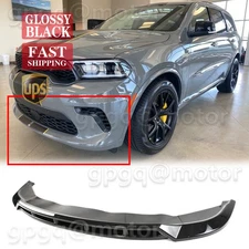 For Dodge Durango GT R/T SXT SRT 392 2021-2026 V1 Glossy Black Front Bumper Lip