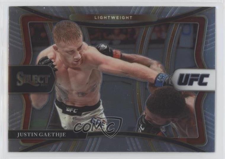 2021 Panini Select UFC Premier Level Justin Gaethje #150 0b3