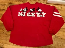 Disney Spirit Jersey Long Sleeve Red Mickey Mouse Shirt Size 2XL Worn