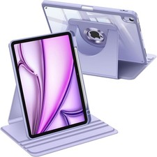 Case for iPad Air 11-inch M4/M3/M2 2026/2025/2024 - Rotating Stand with Pencil