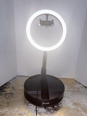 Tzumi On Air Halo Light Travel Pro 10'' LED Ring Light Vlogging Stand 8072