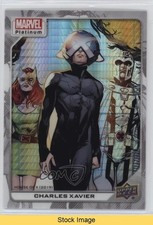 2023 Upper Deck Marvel Platinum High Series White Rainbow Professor X READ 0yv5