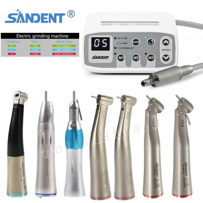 SANDENT Dental Brushless LED Electric Micro Motor 1:5 /1:1 / 1:4.2 Handpiece