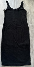 ZARA Trafaluc Black Knit Midi Dress Sleeveless Fall Winter Collection Size Small