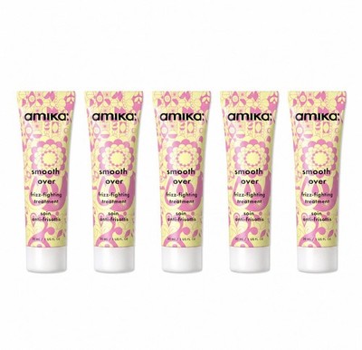 AMIKA SMOOTH OVER FRIZZ-FIGHTING HAIR TREATMENT MASK (1OZ/30ML) SET OF 5X