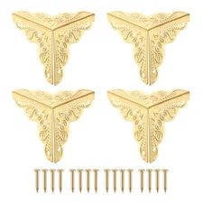 48 Pcs 25mm Decorative Box Corner Cover Corner Protector Yellow