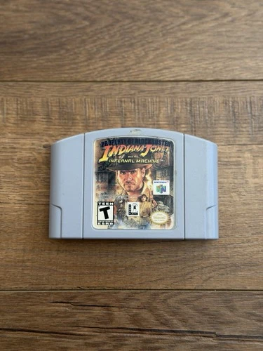 Indiana Jones & the Infernal Machine Nintendo 64 N64 Authentic Blockbuster Game