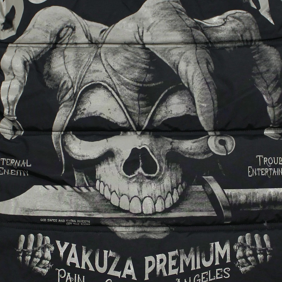 Yakuza Premium Herren Weste 3966 schwarz mit Kapuze Größe S bis 5XL - Bild 4 von 4